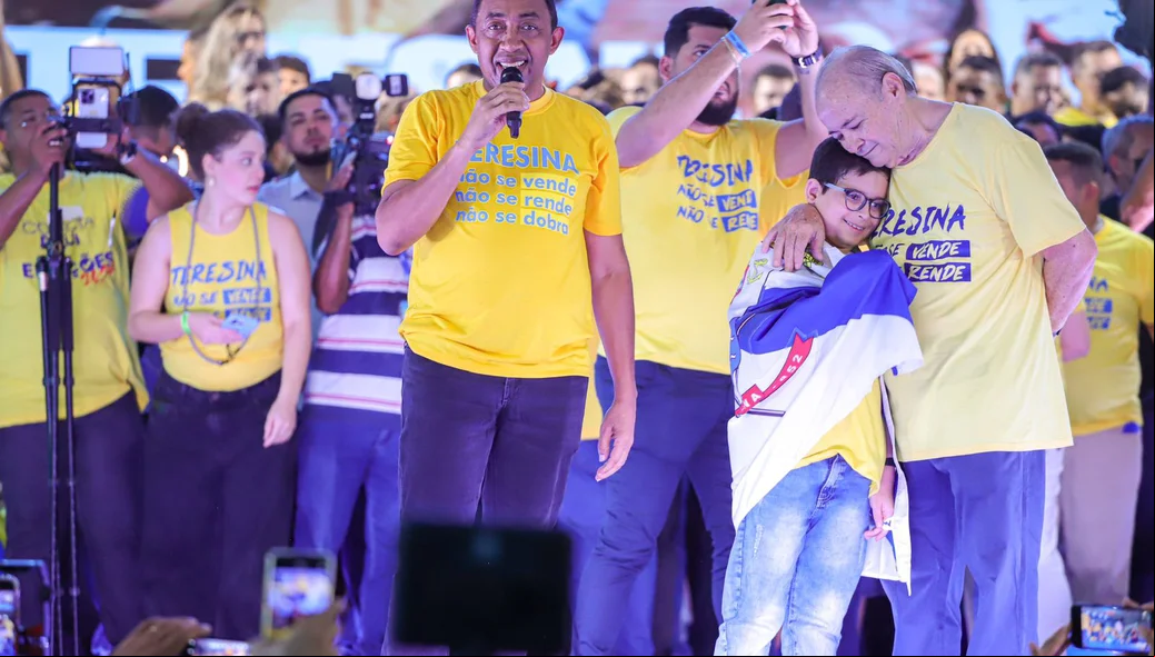 O momento foi marcado por falas de apoiadores