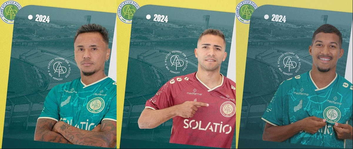 Primeiros reforços do Atlético-PI para o Piauiense Série B 2024