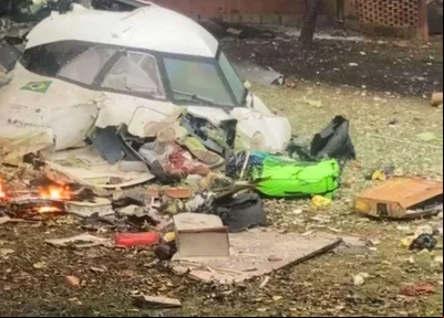 Avião que caiu em Vinhedo São Paulo