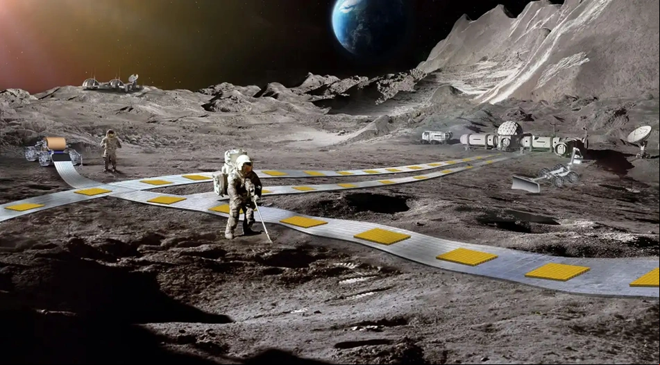 NASA quer construir uma linha férrea na Lua