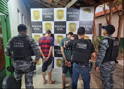 Acusados de homicídios são presos durante operação em Castelo do Piauí