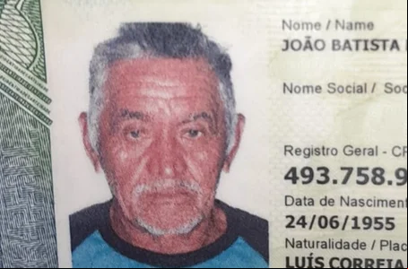 João Batista Ferreira, de 69 anos morte em Luís Correia