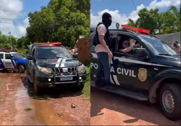 Prisão do suspeito pela Polícia Civil em Altos