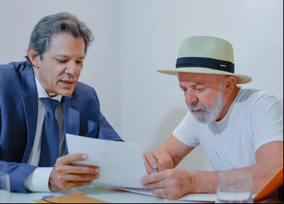Ministro Fernando Haddad e Presidente Lula