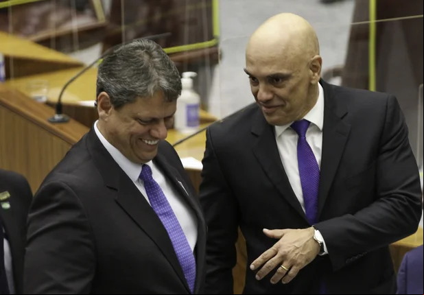Tarcísio de Freitas e Alexandre de Moraes