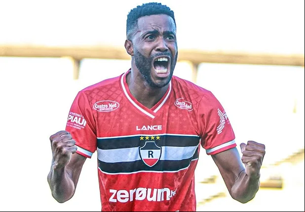 Waldir, autor do gol da vitória do River sobre o Piauí