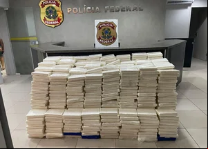 Cocaína apreendida pela Polícia Federal do Maranhão