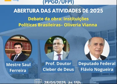 O deputado federal Flávio Nogueira (PT-PI) participará da palestra, nesta sexta-feira (28)