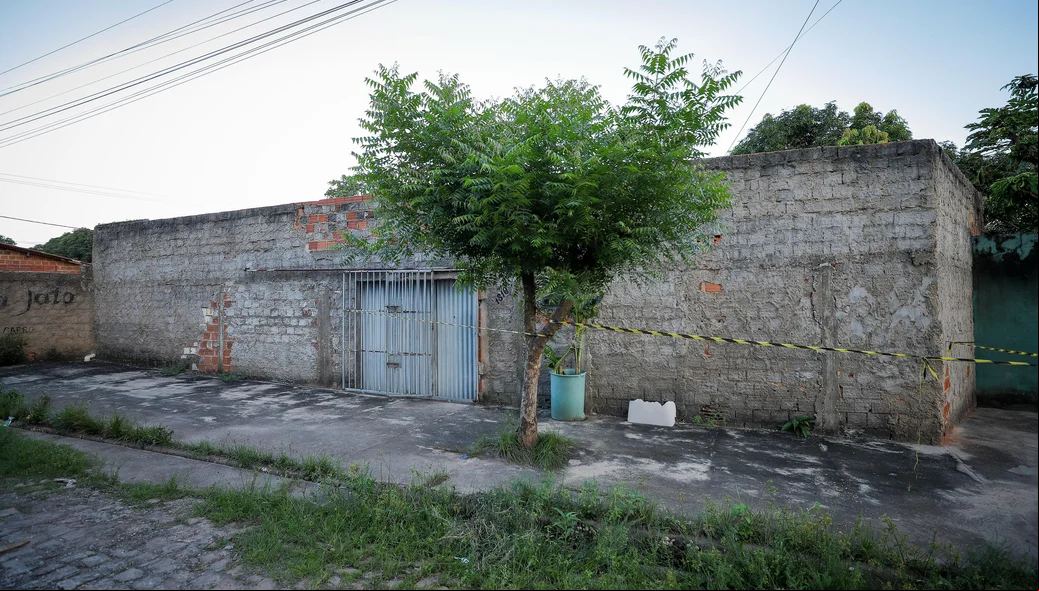 Residência onde ocorreu o crime