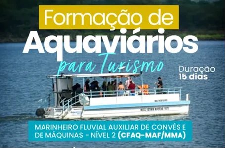 Inscrições para formação de aquaviários para turismo são abertas em São João do Piauí