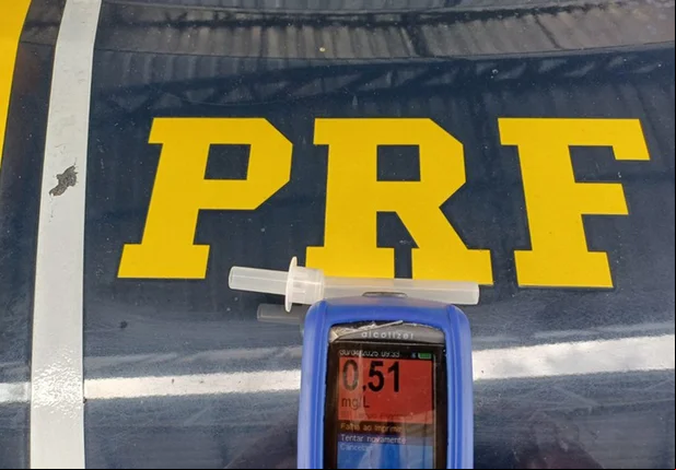 Teste do etilômetro registrou valor de 0,51 mg/L