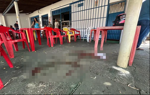 Bar localizado no bairro Piçarra, onde ocorreu o crime