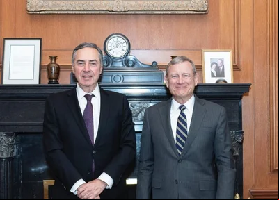 Barroso e presidente da Suprema Corte dos EUA