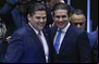 Davi Alcolumbre e Hugo Motta