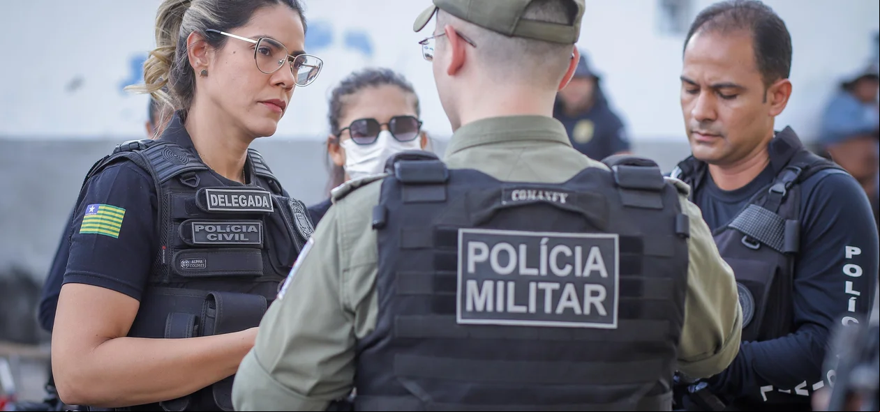 Delegada Nathália Figueiredo no atendimento da ocorrência