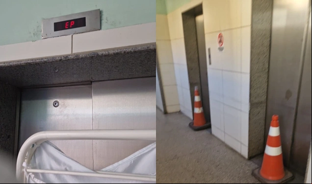 Elevadores do HUT interditados