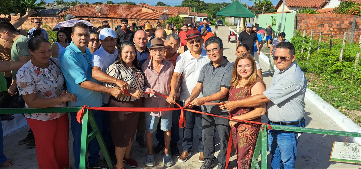 Entrega do calçamento