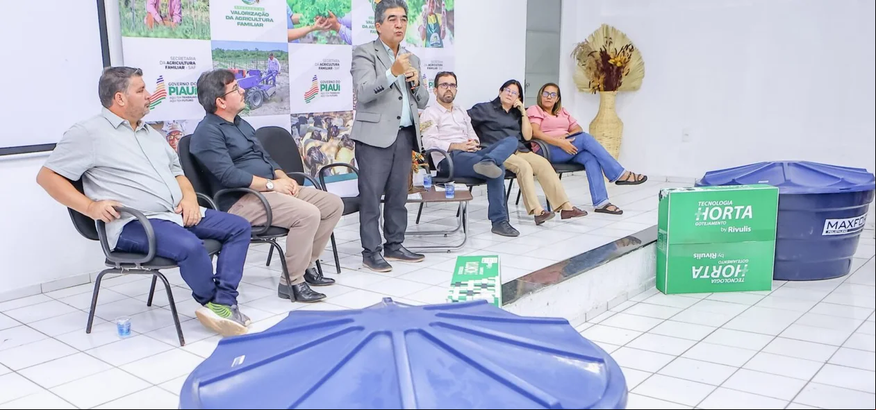 Evento de divulgação do kits de irrigação