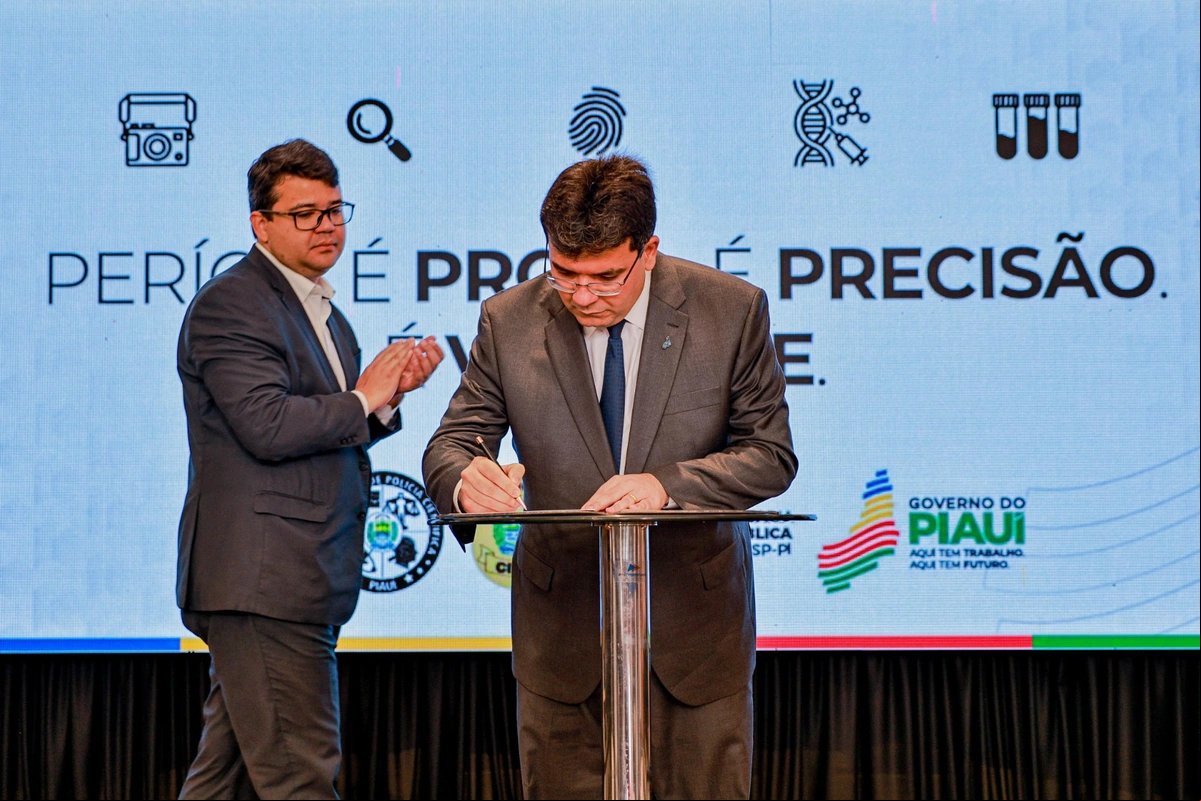 Governador Rafael Fonteles e secretário de Segurança Pública, Chico Lucas