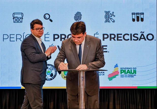 Governador Rafael Fonteles e secretário de Segurança Pública, Chico Lucas