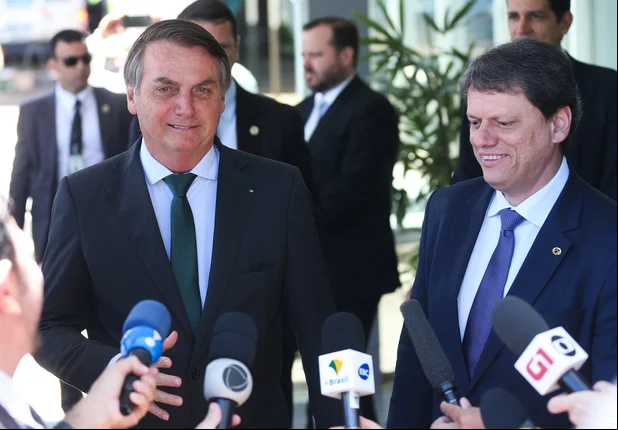 Jair Bolsonaro e Tarcísio de Freitas