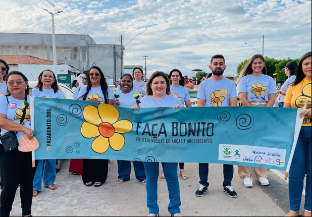 Prefeitura realiza caminhada em alusão ao “Maio Laranja”