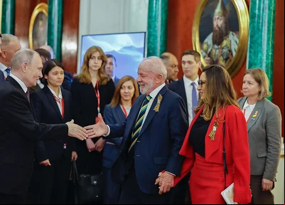 Presidente da República, Luiz Inácio Lula da Silva, durante jantar oferecido pelo Presidente da Federação da Rússia, Vladimir Putin, no Palácio do Kremlin