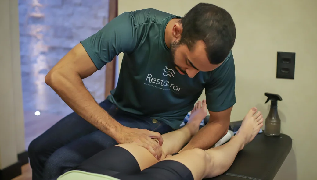 Recovery em atleta na Clínica de Fisioterapia Restaurar