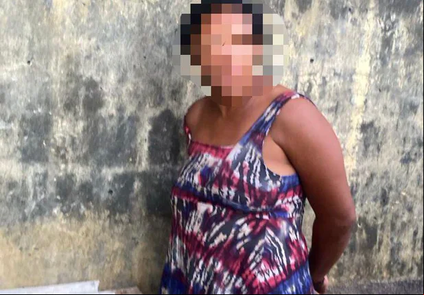 Mulher presa na Operação Ouro Sujo em Parnaíba