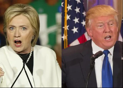 Hillary Clinton e Donald Trump 