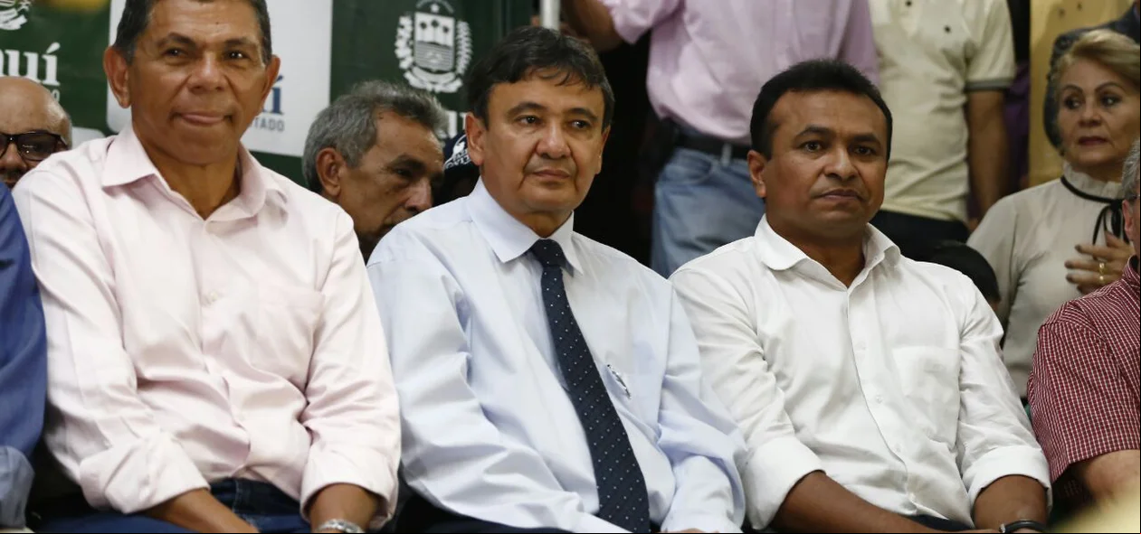 João de Deus, Wellington Dias e Fábio Abreu