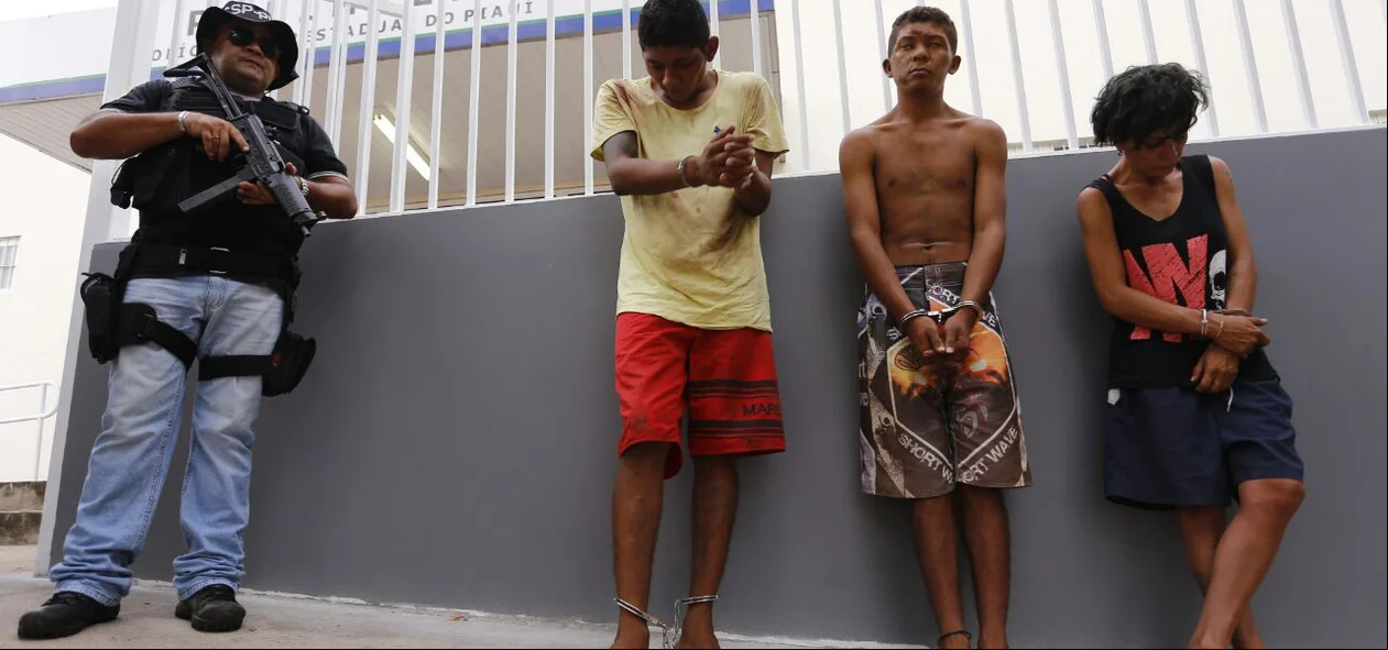 Trio preso na cidade de Água Branca