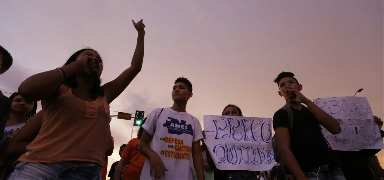 Manifestação na Frei Serafim