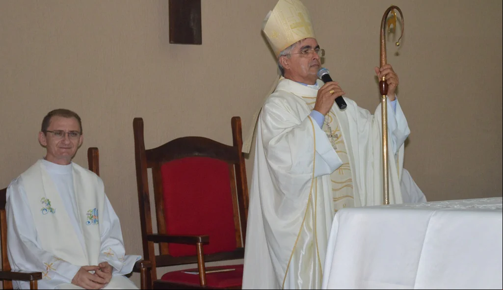 Missa foi presidida por dom Plínio e concelebrada pelo Padre Sebastião