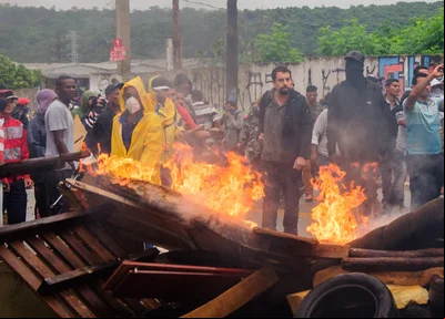 Guilherme Boulos durante manifestação