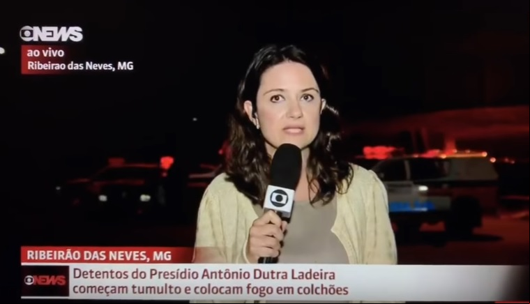 Repórter é agredida em transmissão ao vivo