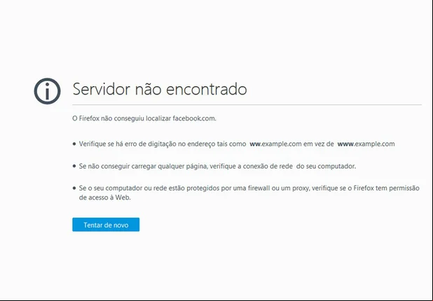 Problema ocorreu por volta das 11h (horário de Brasília)