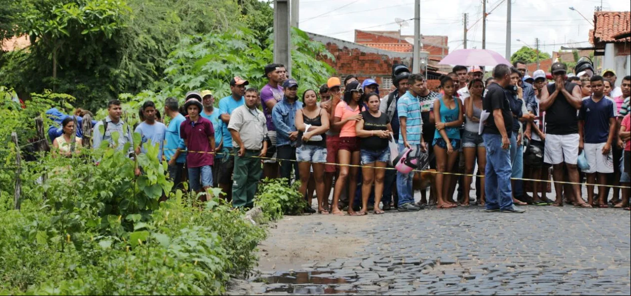 Rua que aconteceu o crime