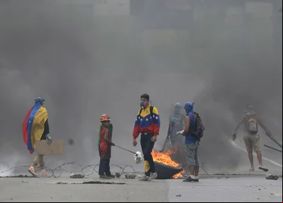 Protestos contra Maduro na Venezuela