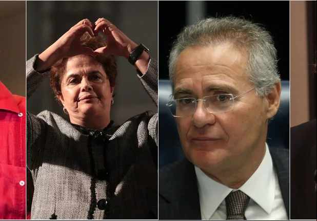 Lula, Dilma, Renan Calheiros, José Serra