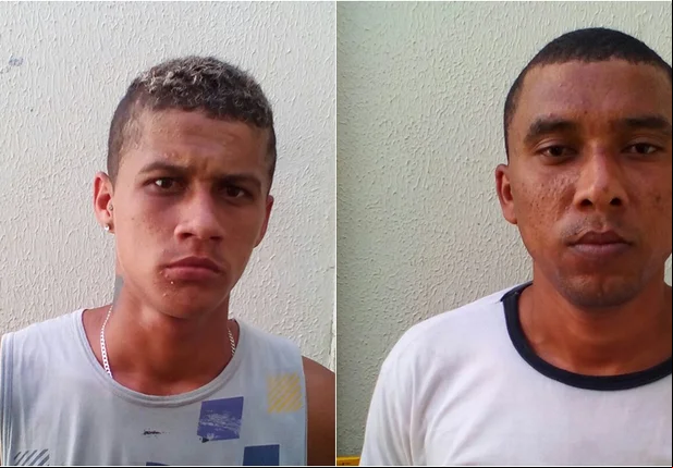 A dupla foi presa, no bairro Pierote, na cidade de União