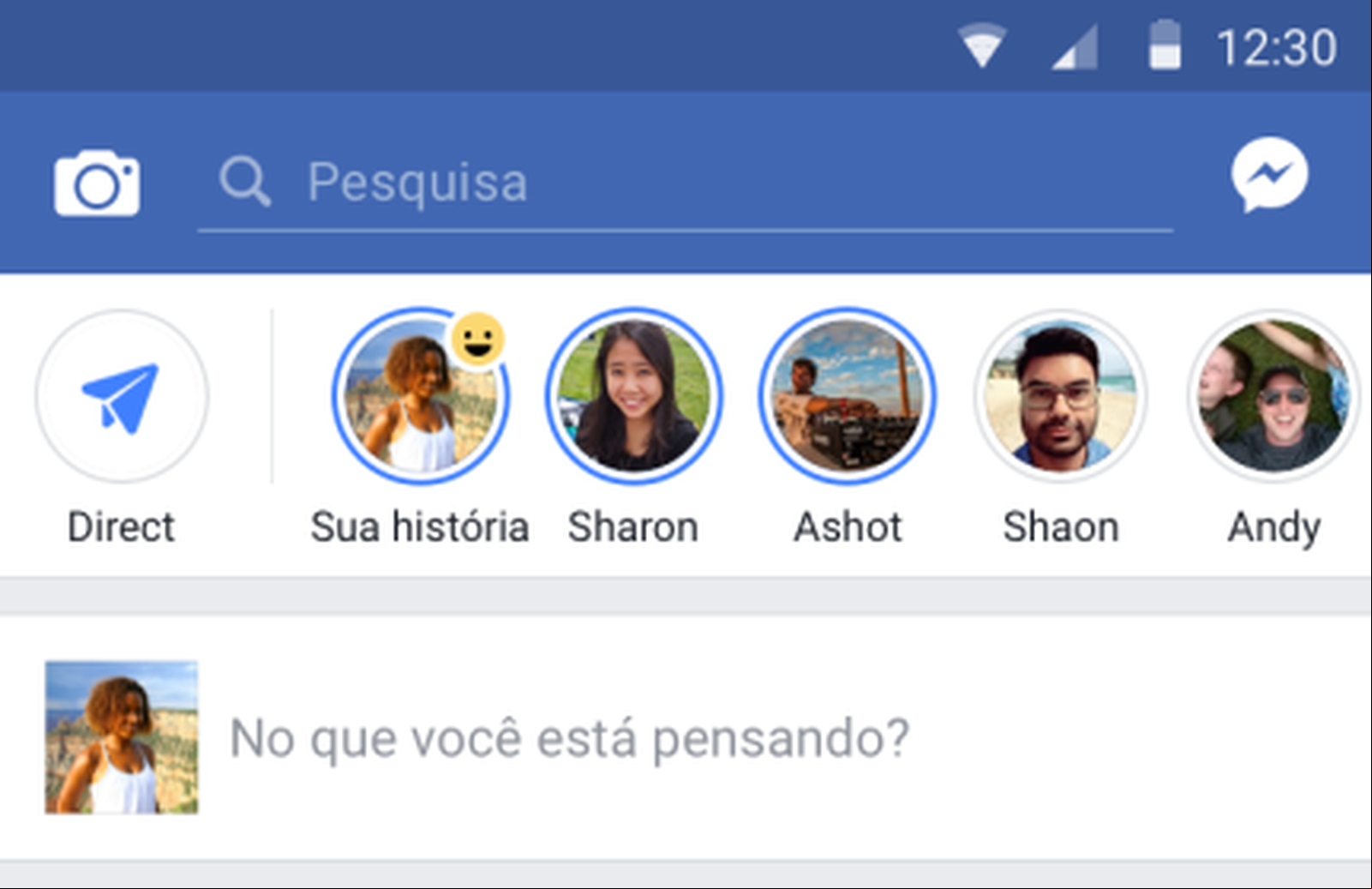 Facebook testa função stories para computadores