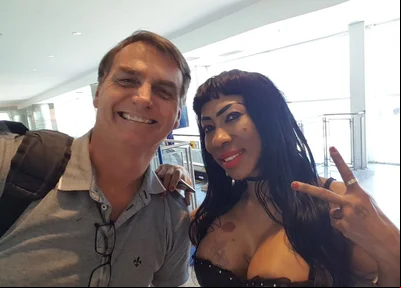 Inês Brasil e Jair Bolsonaro