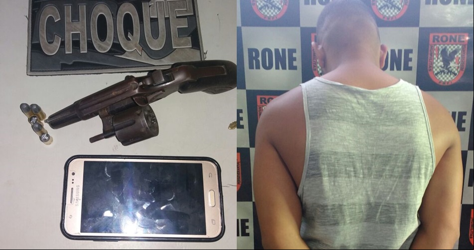 Polícia prende homem por porte ilegal de arma