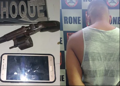 Polícia prende homem por porte ilegal de arma