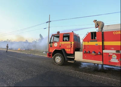 Equipe do Corpo de Bombeiros