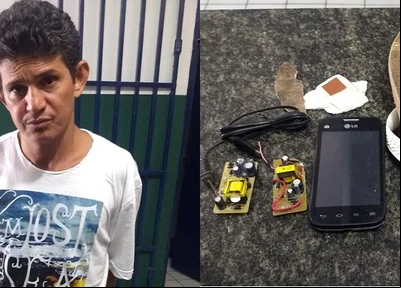 Homem foi preso ao tentar entrar com celular dentro da Casa de Custórda