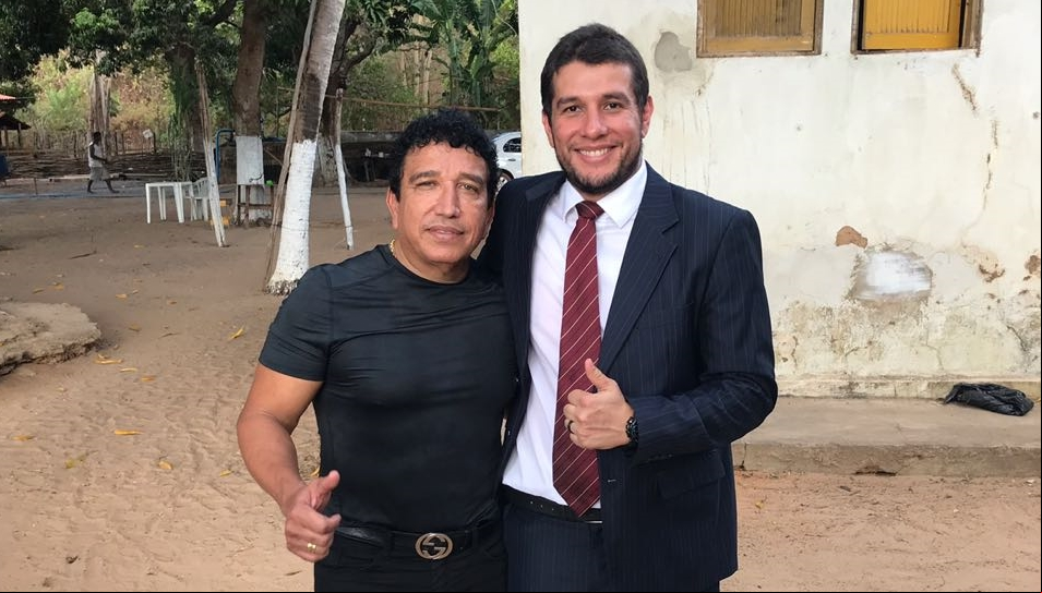 Magno Malta e delegado Jarbas Lima