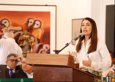 Margarete Coelho durante lançamento da 67ª Exposição Agropecuária do Piauí