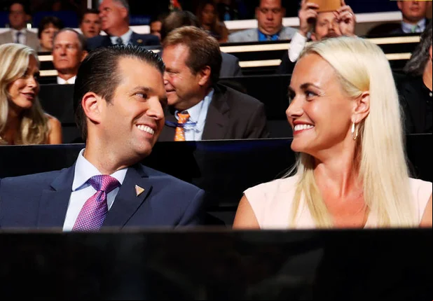 Vanessa Trump e Donald Trump Jr.